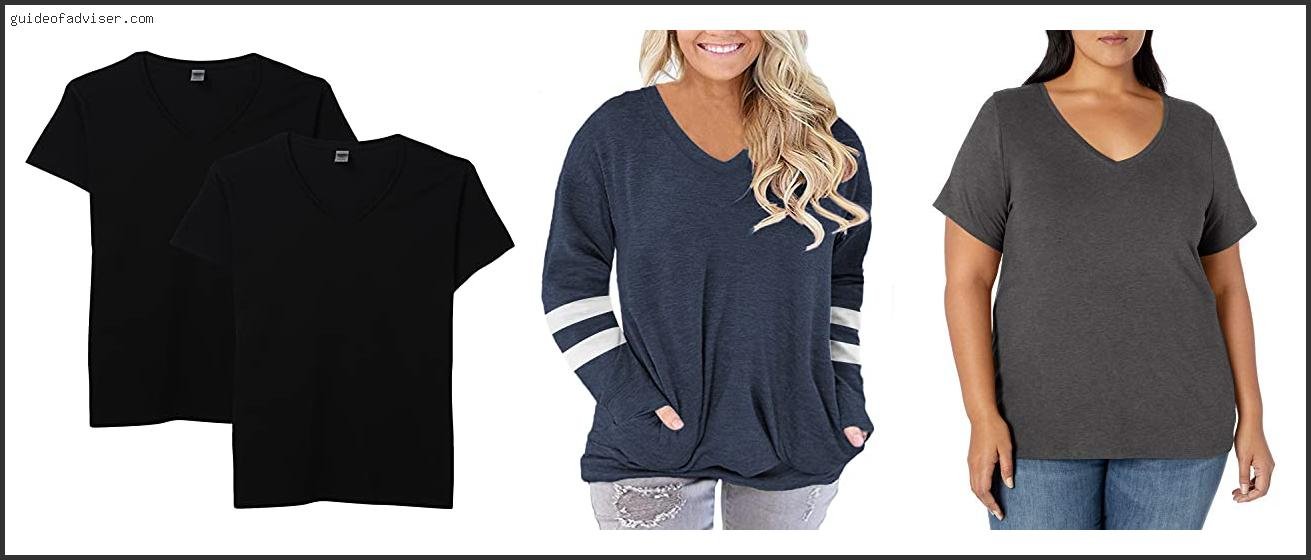 Best Plus Size V Neck T Shirts